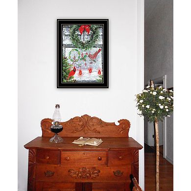 LOVMOR Christmas Peace Ed Wargo Ready to Hang Framed Print Black Frame