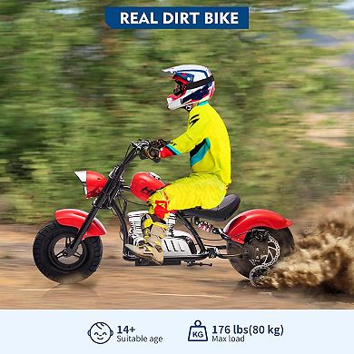 36V Kids Electric Motorcycle, 350W Off-Road Dirt Bike