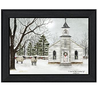 LOVMOR Decor 4U I Heard the Bells on Christmas Framed Wall Art Billy Jacobs