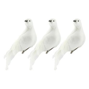 Large White Doves (Set of 3)