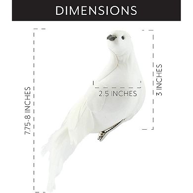 Large White Doves (Set of 3)
