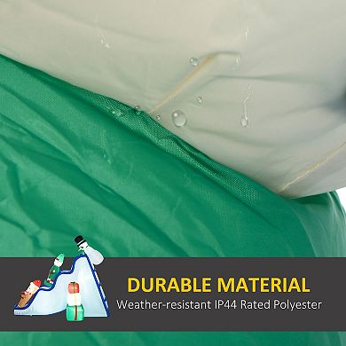 LOVMOR HOMCOM 8ft Christmas Inflatable Snowman Elf Gingerbread Man Decor