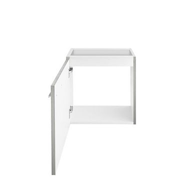 Swiss Madison Colmer 18 Wall-Mounted Bathroom Vanity in Brushed Gray- Cabinet