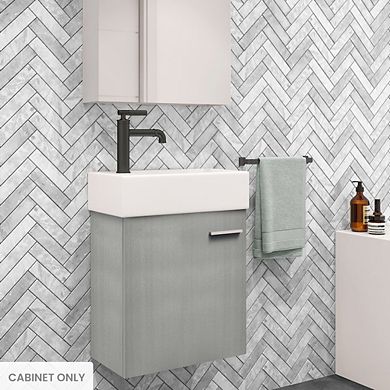 Swiss Madison Colmer 18 Wall-Mounted Bathroom Vanity in Brushed Gray- Cabinet