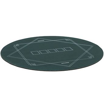 Soozier 24 inch Round Poker Mat, Texas Holdftem Poker Table Top