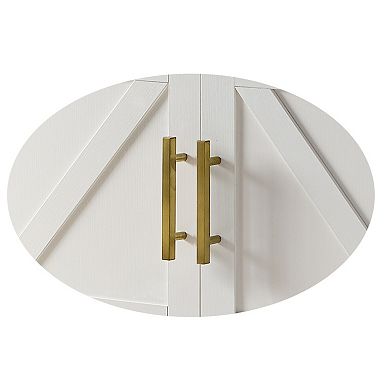 Kings Brand Furniture Teresa 2-Door Modern Console Table, Buffet Storage Cabinet