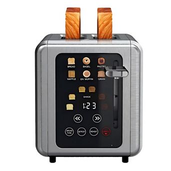 WHALL 2 Slice Toaster, Toasters 2 slice, Smart Bread Toaster, Touchscreen Toaster, Bagel Toasters