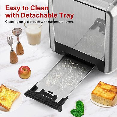 WHALL 2 Slice Toaster, Toasters 2 slice, Smart Bread Toaster, Touchscreen Toaster, Bagel Toasters
