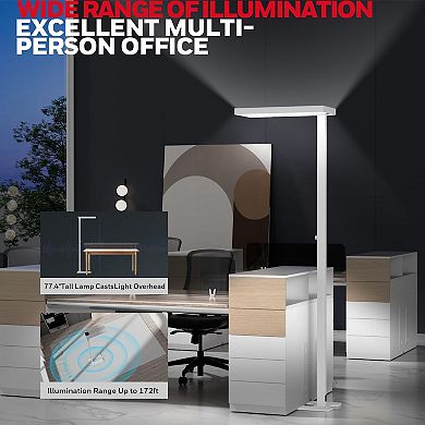 Honeywell 02E Sunturalux Floor Lamp 4000K Dimmable Standing Light 4 Lumen Options