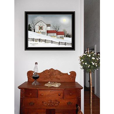 LOVMOR Decor 4U Christmas Star Quilt Block Barn Framed Wall Art Billy Jacobs