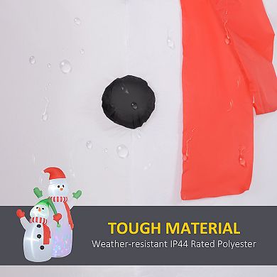 LOVMOR Outsunny 8ft Giant Christmas Inflatable Snowman Rotating LED Decor