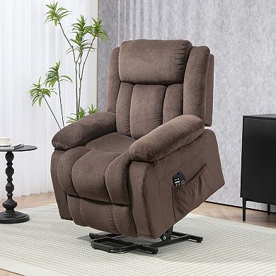 HOMCOM Power Lift Recliner Chair with Massage and Heat, for Elderly