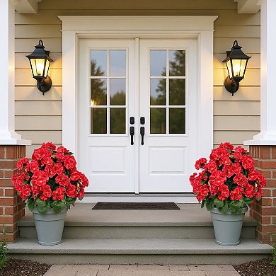 2-Pack Artificial Camellia Flowers in Pot, 90cm Tall Yellow Bloom Fake Plants