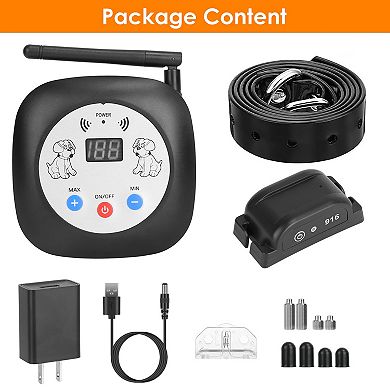 328FT GPS Wireless Dog Fence System with Rechargeable Collar, Beep & Vibration Training for Small Me