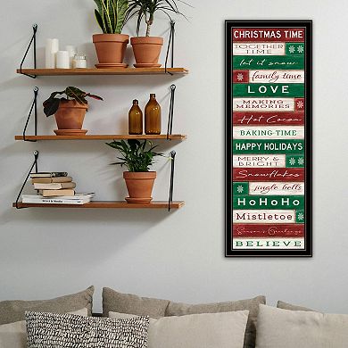 LOVMOR Decor 4U Christmas Time Black Framed Wall Art Cindy Jacobs