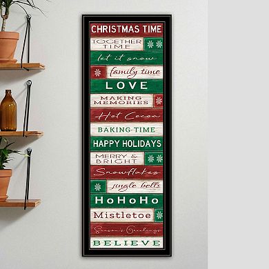 LOVMOR Decor 4U Christmas Time Black Framed Wall Art Cindy Jacobs