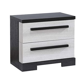 Ruthe Nightstand with 2 Drawers, Wide Top, Wood
