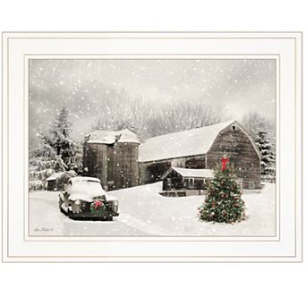 LOVMOR Decor 4U Farmhouse Christmas Framed Wall Art Lori Deiter