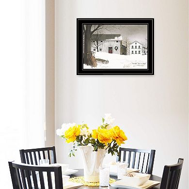 LOVMOR Christmas Time is Coming Billy Jacobs Ready to Hang Framed Print Black Frame