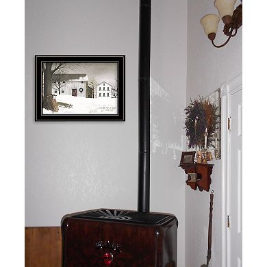 LOVMOR Christmas Time is Coming Billy Jacobs Ready to Hang Framed Print Black Frame