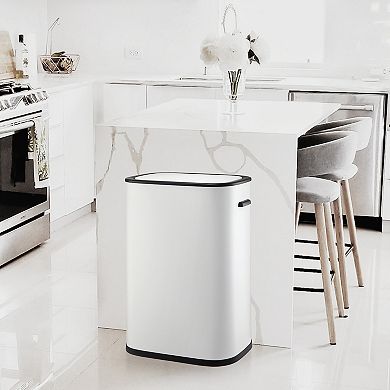 Fancihabor 14.5 Gallon automatic trash can with lid