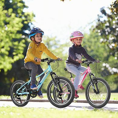 Whisen 20 inch Children's Bicycle, Shock Absorbing Front Fork, 7 - Speed, V - brakes, Mountain Tire