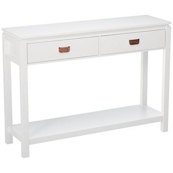 Kings Brand Furniture Wood Occasional Entryway Console Sofa Table With Storage Shelf / 2 Drawers