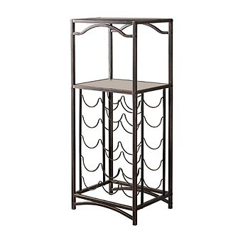 Kings Brand Furniture Metal 15 Bottle Wine Rack Storage Organizer