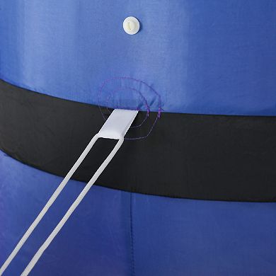 LOVMOR HOMCOM 8ft Christmas Inflatable Nutcracker Toy Soldier Scepter LED Decor