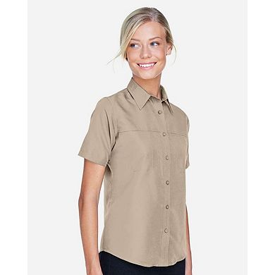 Harriton Women's Key West Short Sleeve Performance Staff Shirt