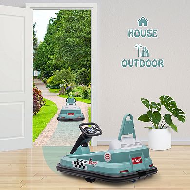 Toddler Bumper Car, 360° Rotation 6V Kids Electric Ride On Bumper Car