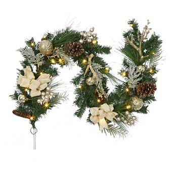 6ft Pre-Lit Christmas Garland with Lights