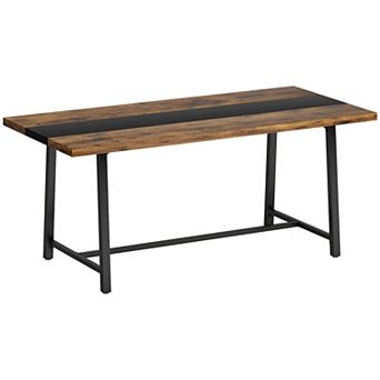 HOMCOM Dining Table for 8 People 70.9inch Long Rectangular Kitchen Table