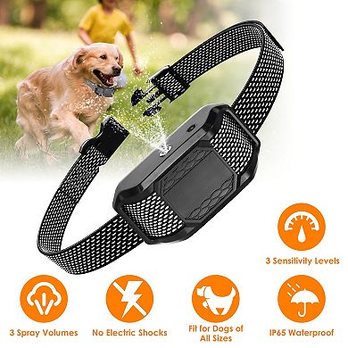 Citronella Spray Bark Collar for Dogs, No-Shock Anti-Bark Training Collar IP65 Waterproof for Small