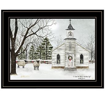 LOVMOR Decor 4U I Heard the Bells on Christmas Framed Wall Art Billy Jacobs
