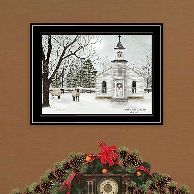 LOVMOR Decor 4U I Heard the Bells on Christmas Framed Wall Art Billy Jacobs
