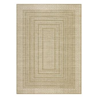 Garvee Modern Geometric Area Rug Soft Washable Low Pile Non Slip Minimalist Rug for Living Room