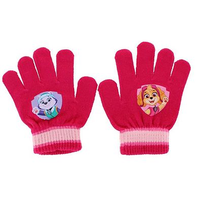 Textiel Trade Girl's One Size Paw Patrol Skye & Everest Winter Beanie and Gloves Set