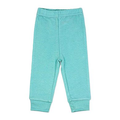 Baby Boys Dino 5 Piece Bodysuit, Pants, Bib, and Socks Set