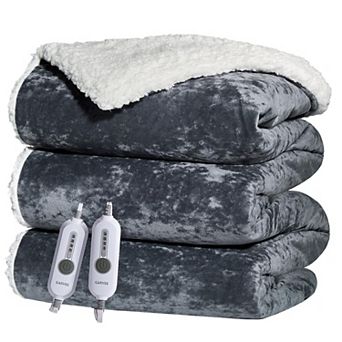 Electric Blanket Soft Heated Blanket, Velvet Cozy Fast Heating Throw Blankets, Over-Heat Protection