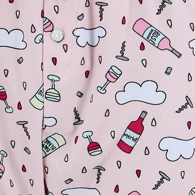 Saturdaze Women's Plus Size Wine Jogger Lounge Pants