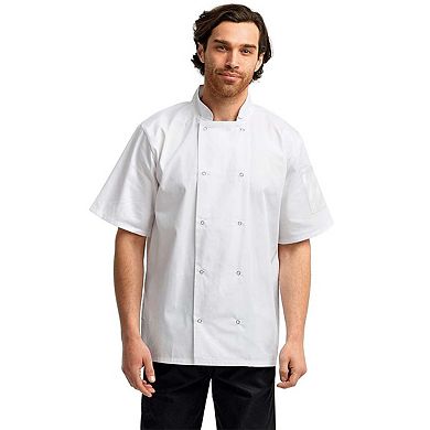 Artisan Collection by Reprime Ten Studded Front Chef Short Sleeve Coat