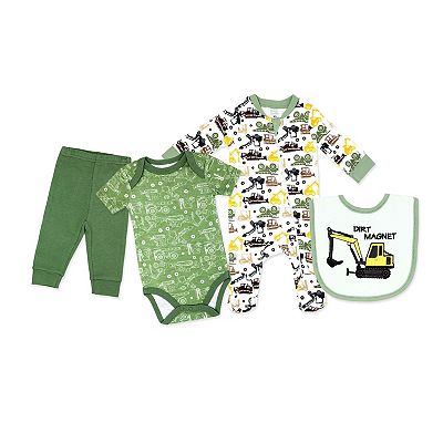 Lot De 4 Pyjamas Pieds Pour Bébé (0-3 Mois) - Occasion En Très Bon état - Couleurs Pastel