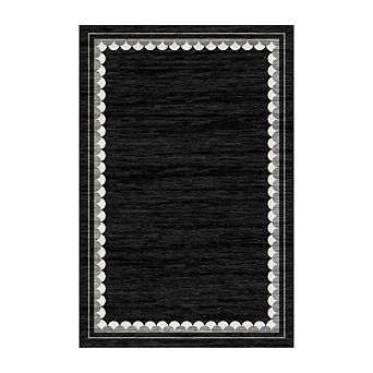 Modern Minimalist Area Rug Ultra Thin Washable Non Slip Indoor Rug for Living Room Bedroom