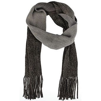 CTM Women's Drop Dye Lurex Winter Scarf