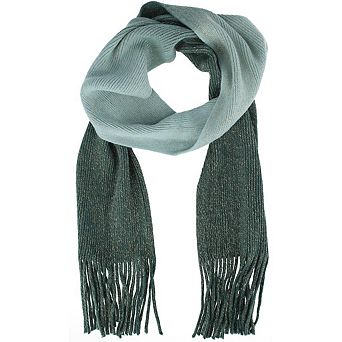 CTM Women's Drop Dye Lurex Winter Scarf