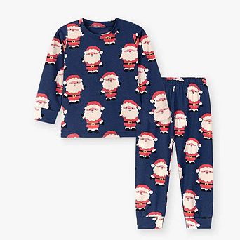 MyKids-USA Baby Kids Christmas Cartoon Pattern Long Sleeves Casual Pajamas Clothing Set