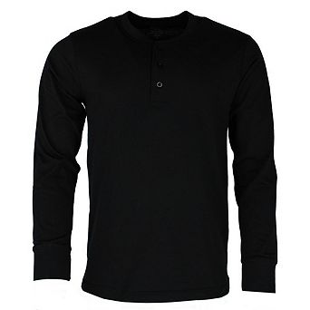 Knocker Men's Big & Tall Crewneck Henley Lounge Top