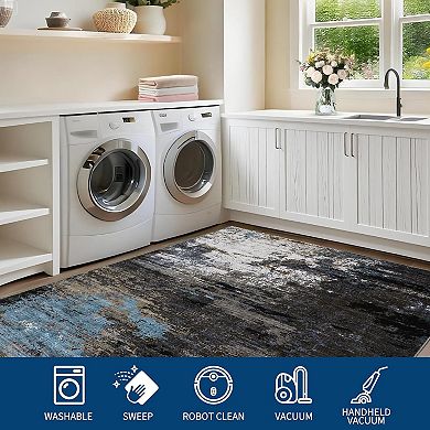 Modern Washable Non Slip Rug