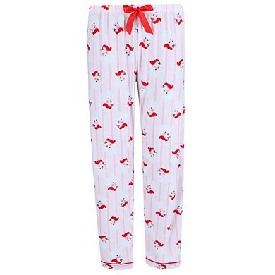 Not a Morning Person Women's Santa Stripe Notch Collar Short Sleeve Pajama Set